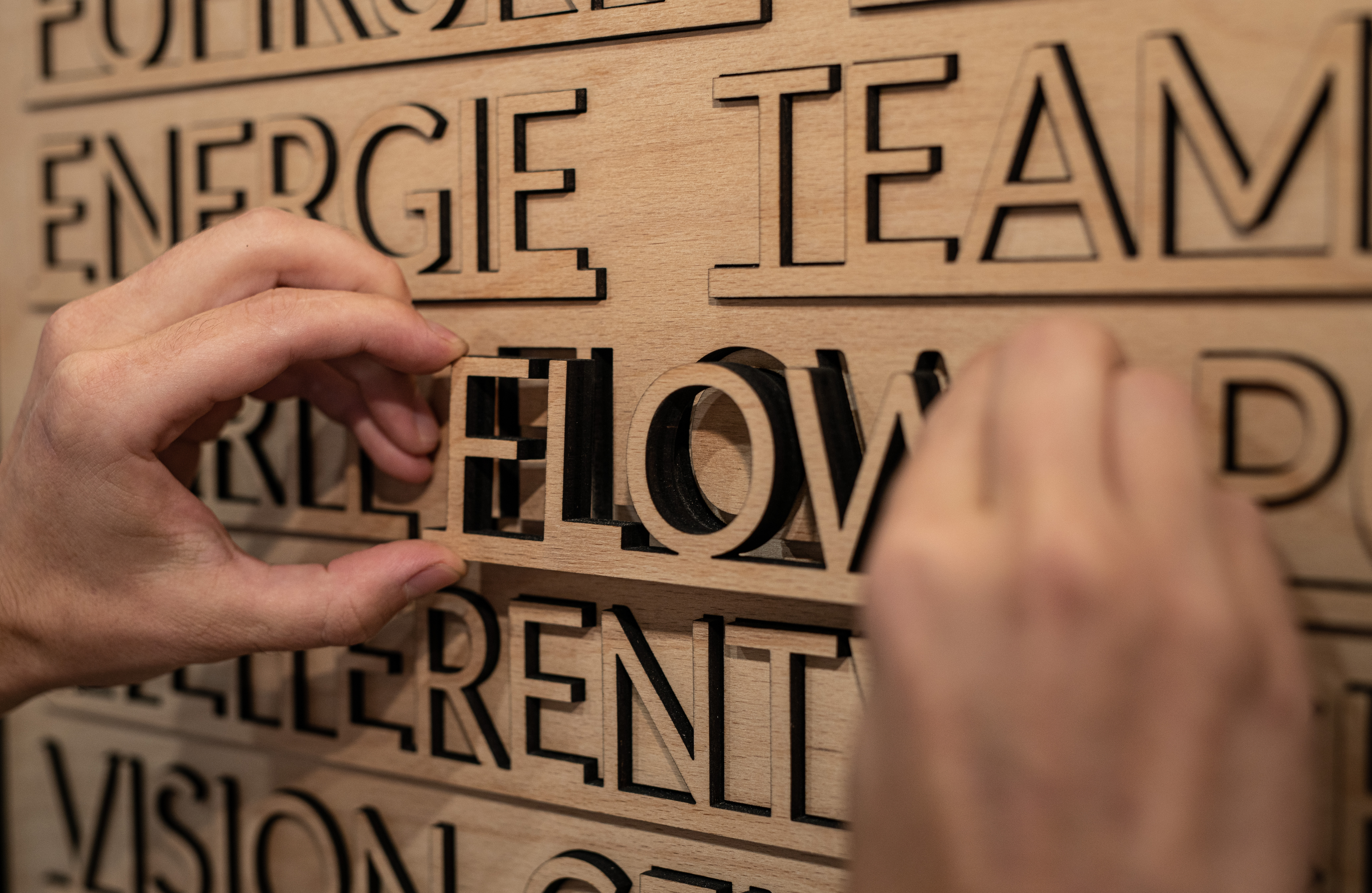 Wort It Werte aus Holz